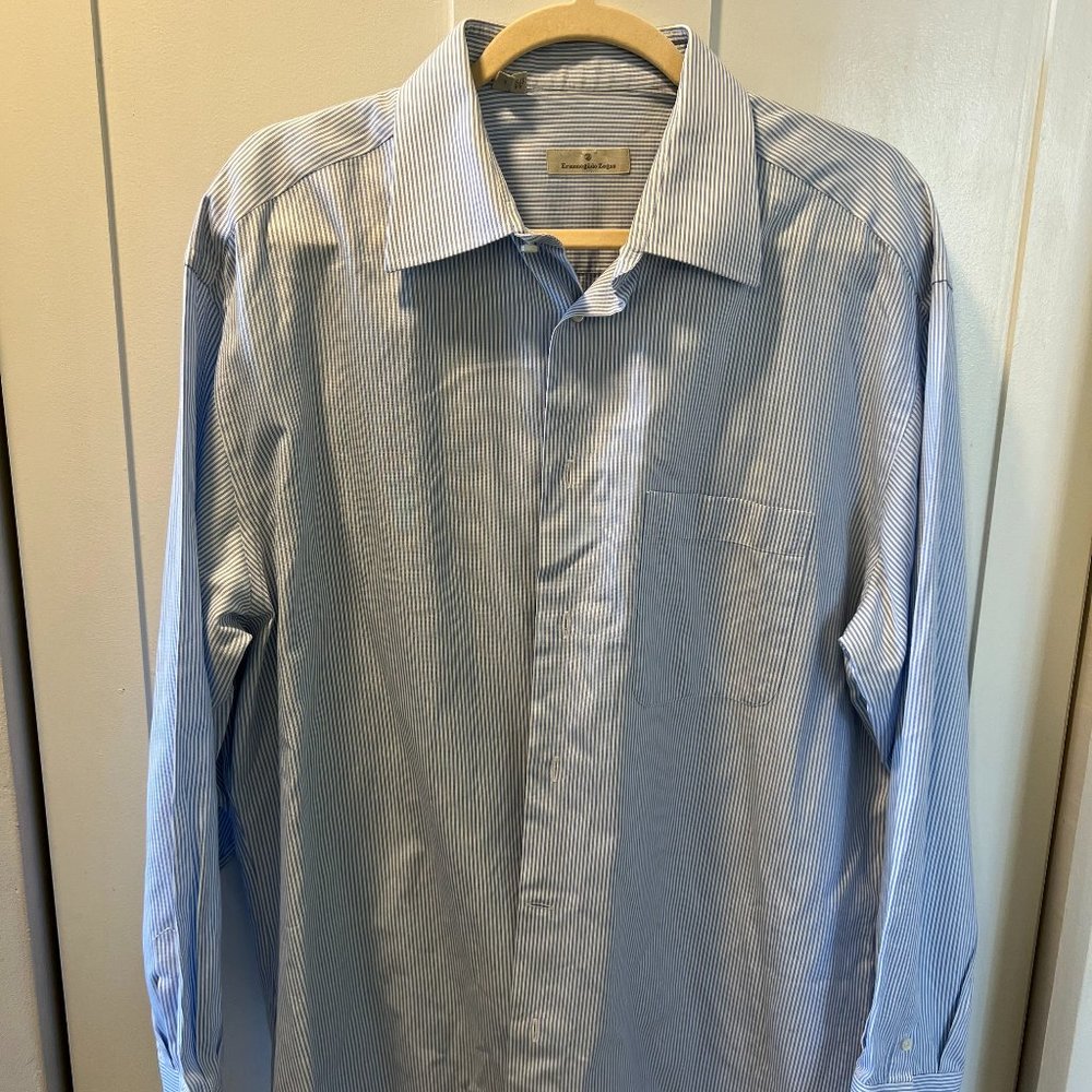 Blue stripped Ermenegildo Zegna Dress shirt
